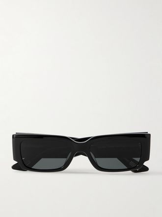 Oliver Peoples + Khaite Occhiali Da Sole In Acetato Con Montatura Quadrata 1995c - Nero