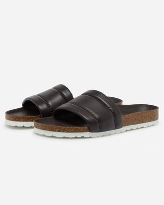 Oliver Sweeney Mens Bornos Slides in Dark Brown Leather - Size UK 10