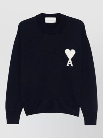 Ami ami de coeur wool logo sweater