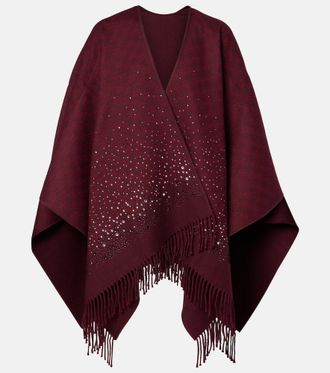 Gucci GG embellished wool shawl