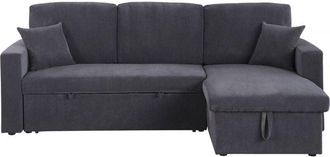 Habitat et Jardin Habitat Et Jardin - Sof&aacute; Esquinero Convertible De Pana <> - 3 Asientos - Gris