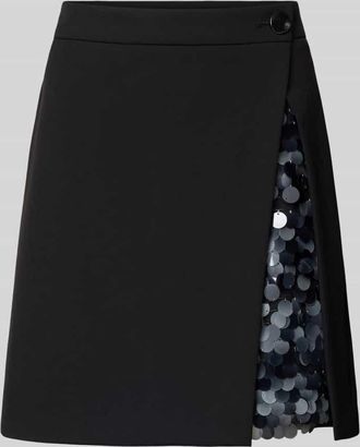 Luisa Cerano Luisa Cerano Minirock mit Gehschlitz in Black, Größe 34