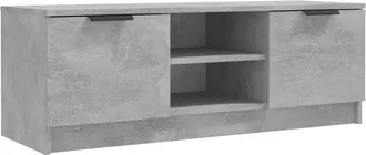 vidaXL Vidaxl - Mobile Porta Tv Grigio Cemento 102x35x36,5 Cm Legno Multistrato