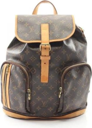 Louis Vuitton Pre-owned Backpacks, female, Brown, Size: ONE SIZE Pre-owned Canvas Backpack