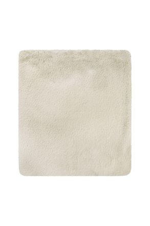 Wecon Home Alfombra de ba&ntilde;o beige con mechones suaves 55x65
