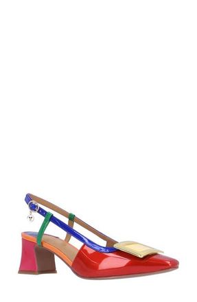 J. Rene&eacute; Kellen Slingback Pump in Red/Blue/Green at Nordstrom, Size 8