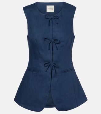 Poss&eacute; Sabine linen vest