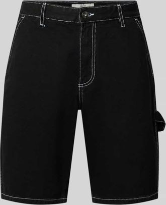 Redefined Rebel Shorts mit Kontrastn&auml;hten Modell Mito in Black, Gr&ouml;&szlig;e XXL