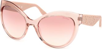 Guess Bordeaux Mirror Butterfly Ladies Sunglasses GU00130 57U 61