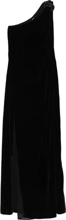 Amen Abito lungo con cristalli - Nero