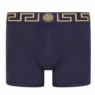Versace Mens Greca Border Boxers In Navy