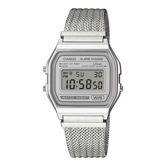 Casio Casio Collection Vintage Unisex Horloge Zilverkleurig A158WEM-7EF