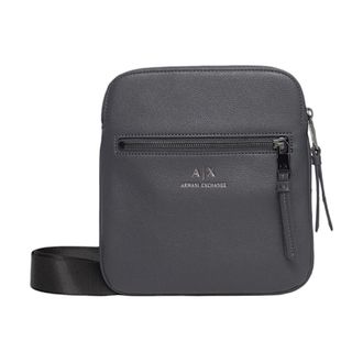 A|X Armani Exchange Messenger Bags, male, Black, Size: ONE SIZE Eco-leather Mens Crossbody Bag