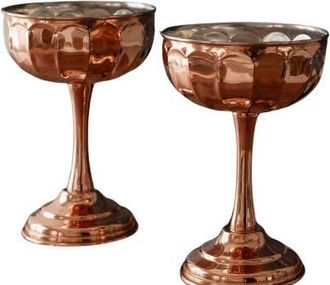 Coppermill Kitchen Vintage-Inspired Copper Coupe Glasses at Nordstrom