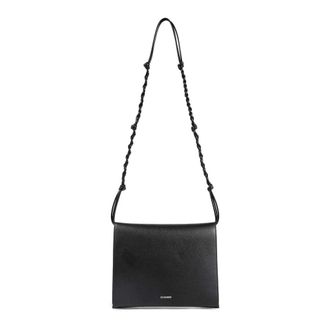 Jil Sander Cross Body Bags, female, Black, ONE SIZE, Tangle Flat MD