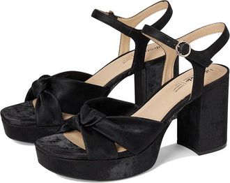 Life Stride August Womens Sandals Black Faux Leather : 9.5 M (B), Synthetic