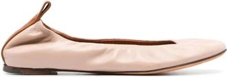 Lanvin Elegante Ballerinas - Dames - Ballerinas - Beige - 36 EU - Leer - Schoenen