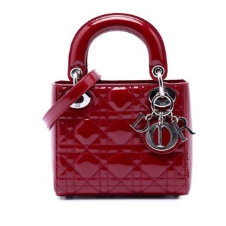 Dior Pre-owned Dior Mini Patent Cannage Lady Dior Ladies 65KC91OTVZQKSIWB