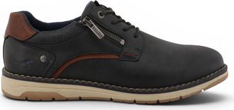 Mustang Mens Dark Grey Faux Leather Casual Outdoor Shoes - M0031004