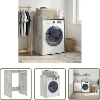 vidaXL vidaXL Mobile in legno - Mobiletto per lavatrice Calcestruzzo 67,5 x 62 x 97 cm