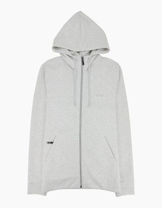 HUGO BOSS Mens Hugo Boss Saggy X Tracksuit Top Marl Grey 057 - Size: 44/Regular