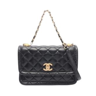 Chanel Pre-owned Matelasse Handtas - Dames - Pre-owned - Zwart - Maat: ONE Size Leer