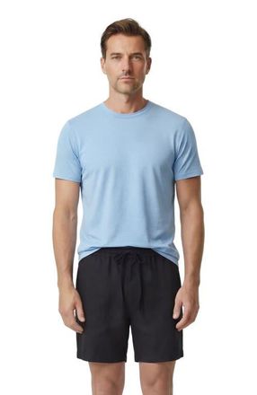 Lords of Harlech Solid Linen Drawstring Short in Black at Nordstrom, Size Xx-Large