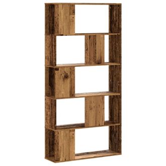 vidaXL Vidaxl - Libreria 5 Ripiani Legno Vecchio 80,5x23,5x162,5cm Multistrato