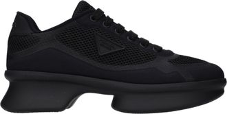 Prada Black Fabric Low Top Womens Sneakers