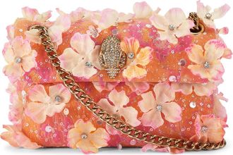 Kurt Geiger Mini Kensington Flowers Covertible Shoulder Bag in Light/Pastel Orange at Nordstrom