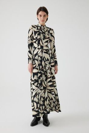 Exquise Abra Maxi Dress in Black And White Patterned at Nordstrom, Size Xx-Large