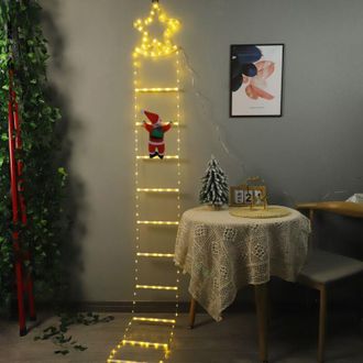 OEM Guirnalda De Luces Led Navide&ntilde;as, 220 Cm, Decoraci&oacute;n Navide&ntilde;a Con Pap&aacute; Noel, 8 Modos, Decoraciones Navide&ntilde;as Para Exteriores, Guirnalda De Luces Para 