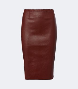 Stouls Gonna midi Gilda in pelle