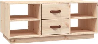 vidaXL Mesa De Centro De Madera Maciza De Pino 100x50x41 Cm Vidaxl