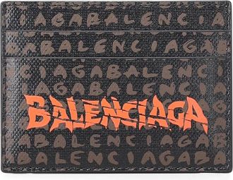 Balenciaga Portemonnees & Kaarthouders - Heren - Accessoires - Bruin - Maat: ONE Size Katoen