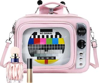 Generic Shoulder Bag - TV Shape Laptop Backpack - Large Capacity Multifunctional Backpack for Outdoor Use and Everyday Use, pink, Siehe Beschreibung