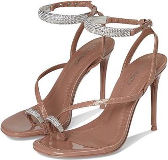 Steve Madden Tia High Womens Heels Mocha Patent Rhinestone : 7.5 M, Synthetic