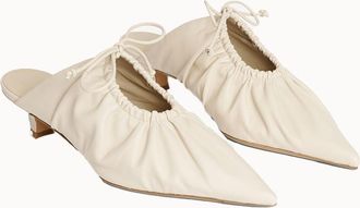 By Malene Birger Womens Masey Leather Mules In Light Sand