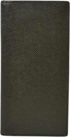 Louis Vuitton Pre-owned Lange portemonnee (bi-fold) - Heren - Vintage Accessoires - Zwart - ONE Size - Leer - Vintage