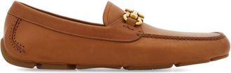 Ferragamo Beige Leather Loafers