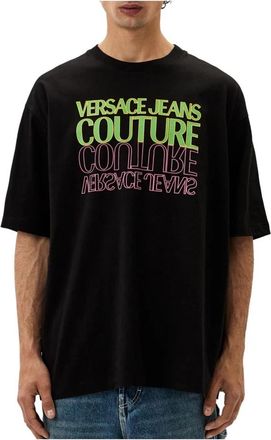 Versace Jeans Couture T-shirt - Heren - T-shirts - Zwart - L - Tops