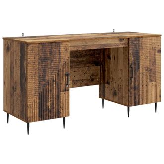 vidaXL Escritorio Con Estante Madera Envejecida 142,5 X 50 X 75 Cm Vidaxl
