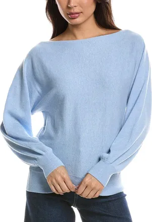 Fort&eacute; Cashmere Off-The-Shoulder Dolman Cashmere Sweater