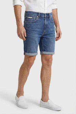 Calvin Klein Jeans Shorts CALVIN KLEIN JEANS SLIM SHORT, Herren, Gr. 31, N-Gr, hampton, Denim/Jeans, Obermaterial: 70% Baumwolle, 29% Polyester, 1% Elasthan, unifarben, 