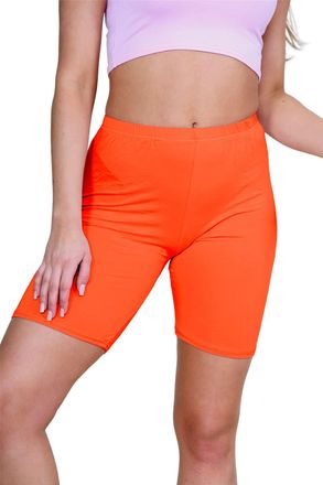 Janisramone Hamishkane Womens Cycling Shorts, Soft Stretchy Elasticated Waist Over Knee Sports Running Shorts, Plain Skinny Fit Yoga Gym Workout Women Activewear 