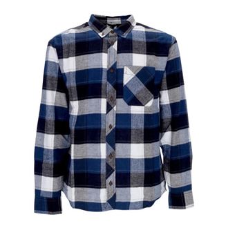 Element Geruite Flanellen Overhemd Lange Mouw - Heren - Casual Overhemden - Veelkleurig - L - Katoen - Overhemden