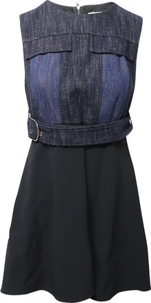 Sportmax by Max Mara Denim Casaque Dress in Multicolor Acetate