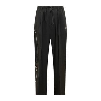 Yohji Yamamoto Training Trousers, male, Black, Size: XS Mercedes Track Pants