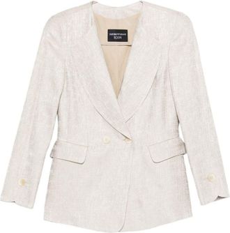 Emporio Armani Womens Double-Breasted Jacket