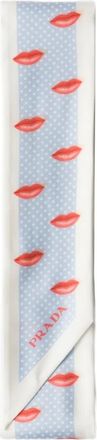 Prada Foulard in seta - Blu